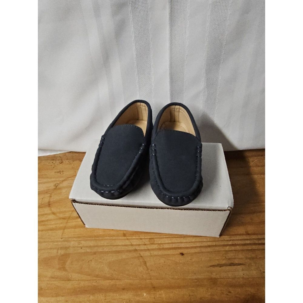Touch Kids Unisex Toddler Leather Loafers Slip-On Flats Moccasin EU 23 US 7